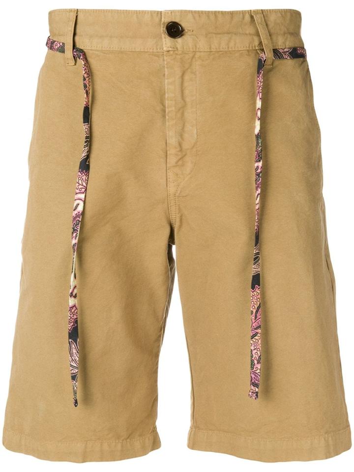 Isabel Marant Lamar Belted Shorts - Nude & Neutrals