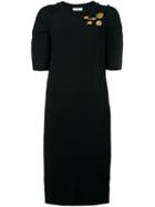 Sonia Rykiel Knitted Dress, Women's, Size: Large, Black, Polyamide/cashmere/virgin Wool/metallic Fibre