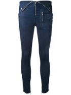 Rta High Waisted Skinny Jeans - Blue