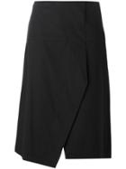 Marc By Marc Jacobs Crossover Front Asymmetric Skirt - Black