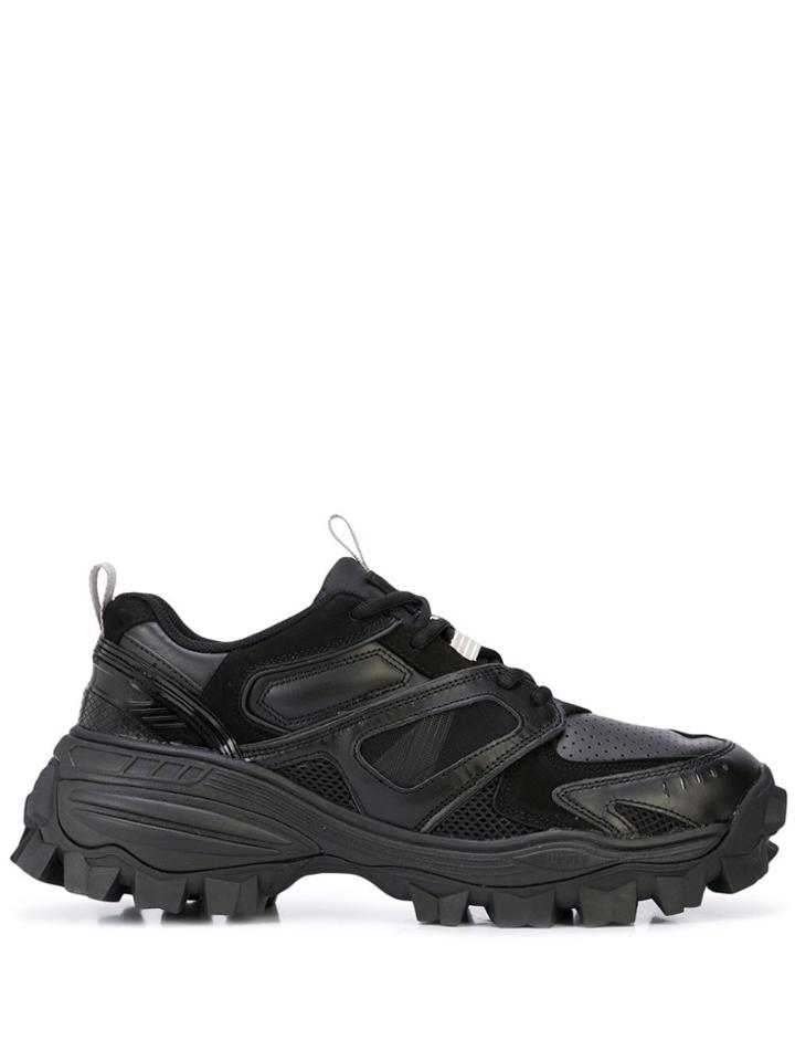 Juun.j Chunk Panelled Sneakers - Black