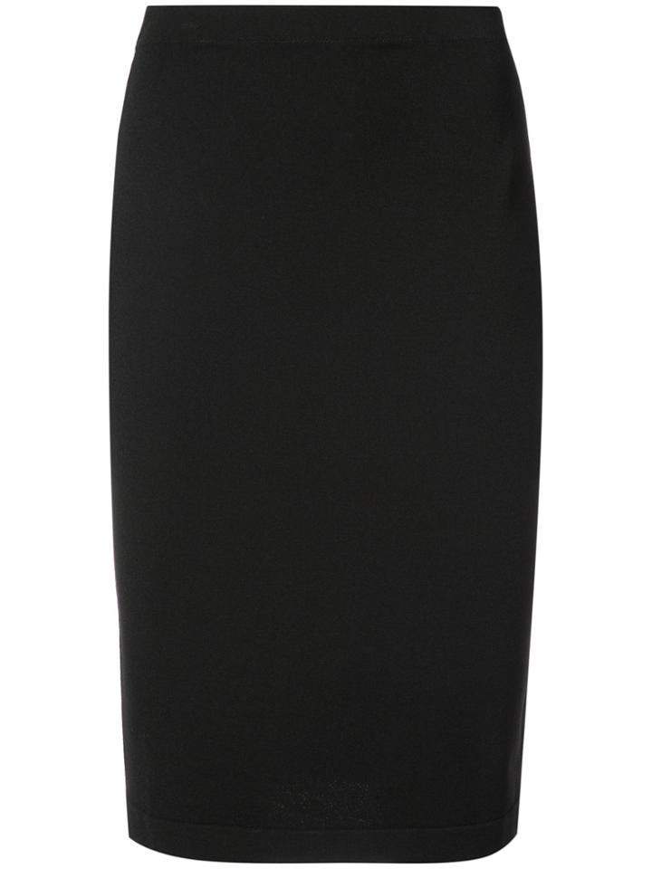 D.exterior Fitted Midi Skirt - Black