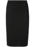 D.exterior Fitted Midi Skirt - Black