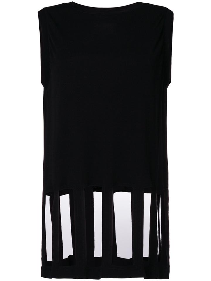 Maison Margiela Cut Out Tank Top - Black
