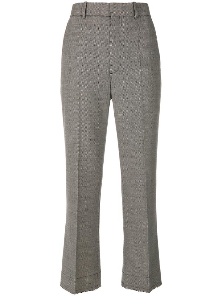 Helmut Lang Frayed Tailored Trousers - Black