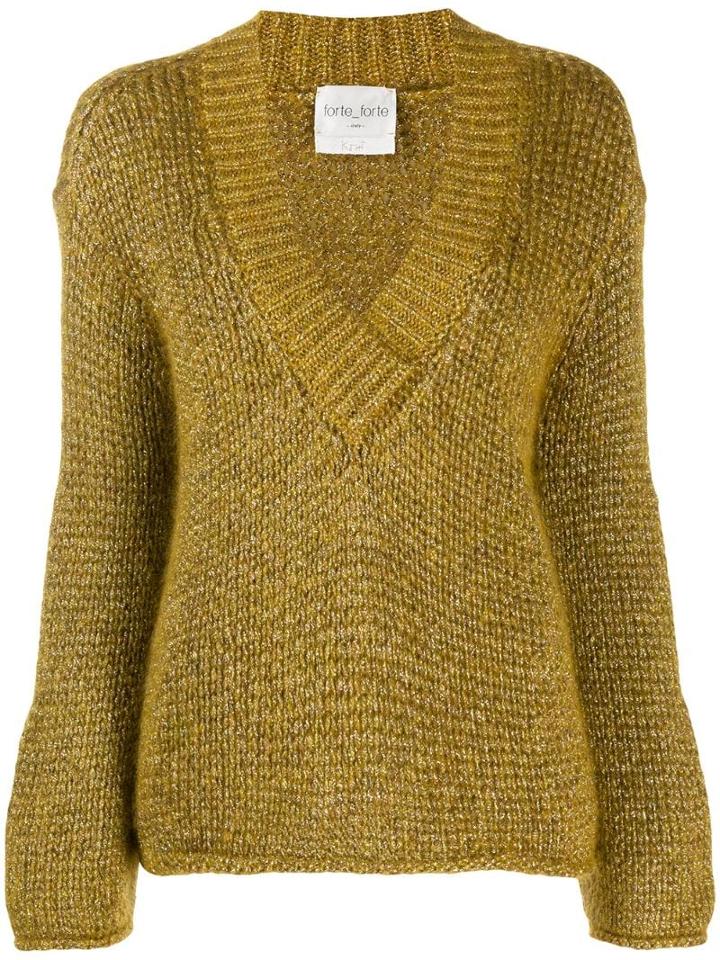 Forte Forte Oro Chunky Knit Jumper - Gold