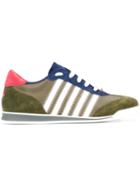 Dsquared2 New Runner Sneakers, Men's, Size: 42, Green, Calf Suede/leather/nylon/rubber