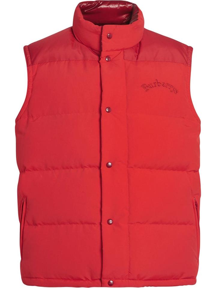 Burberry Embroidered Archive Logo Down-filled Gilet