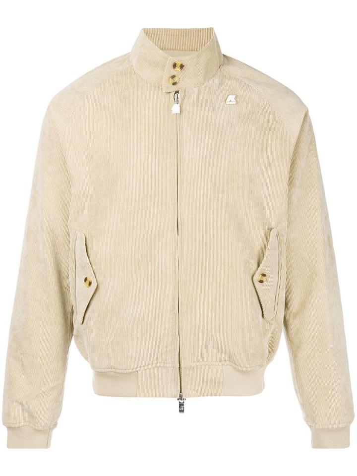 K-way Zipped Bomber Jacket - Nude & Neutrals