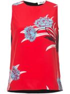 Dvf Diane Von Furstenberg Farren Print Tank - Red