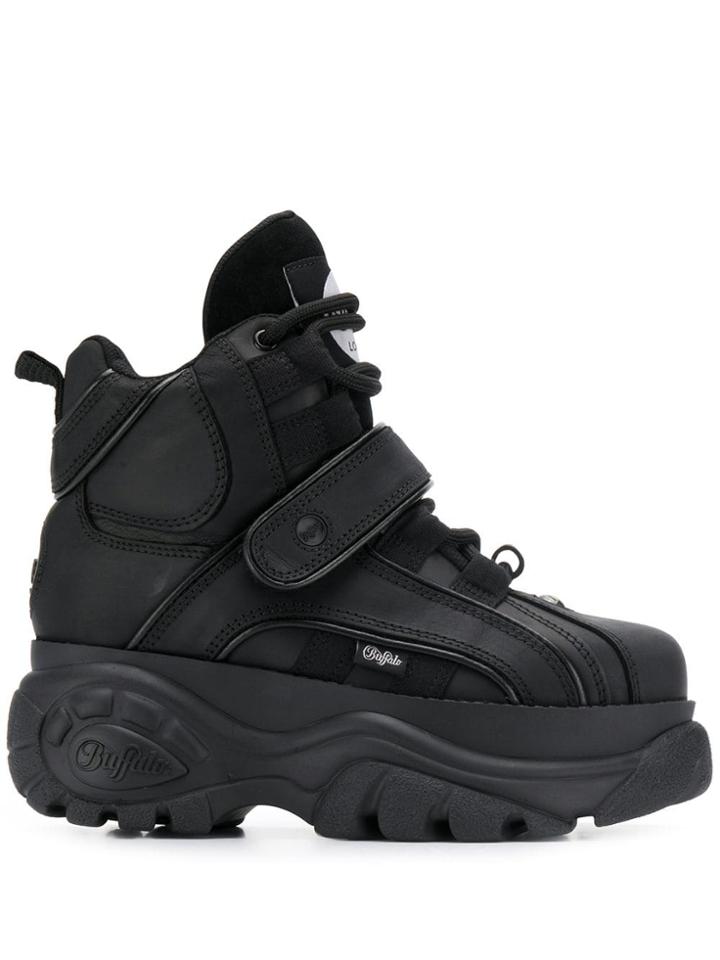 Buffalo Corin Platform Hi-top Sneakers - Black