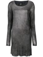 Avant Toi Fitted Metallic Dress