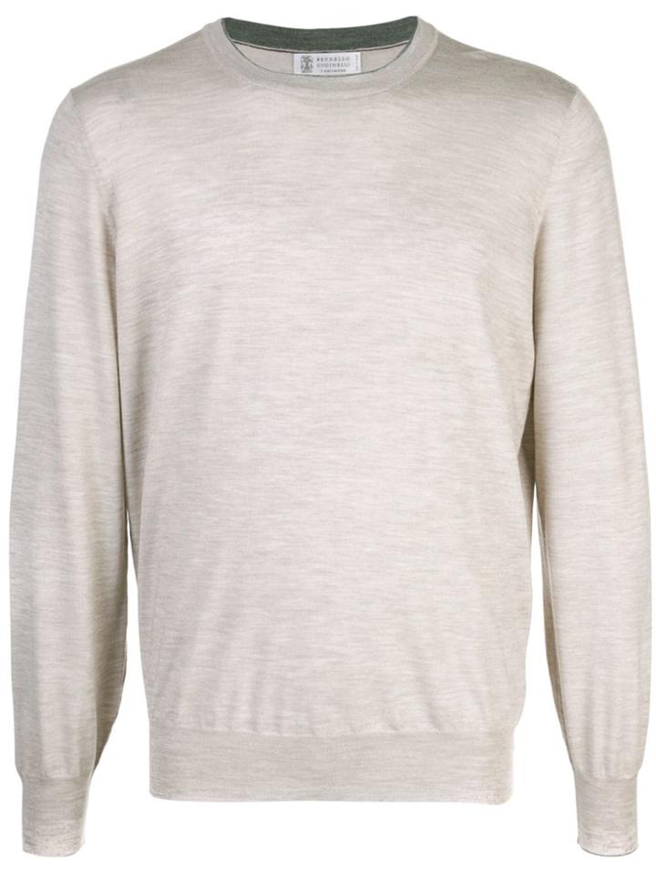 Brunello Cucinelli Crew Neck Pullover - Brown