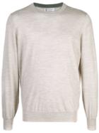 Brunello Cucinelli Crew Neck Pullover - Brown