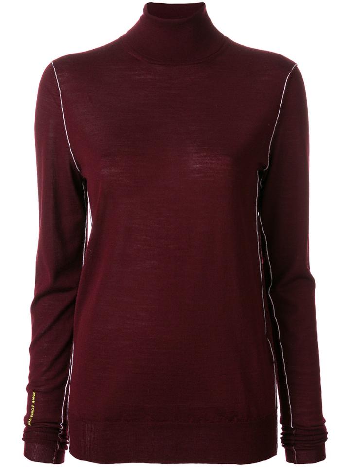 Golden Goose Deluxe Brand Turtle Neck Top - Red