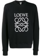 Loewe Logo Embroidered Sweatshirt - Black