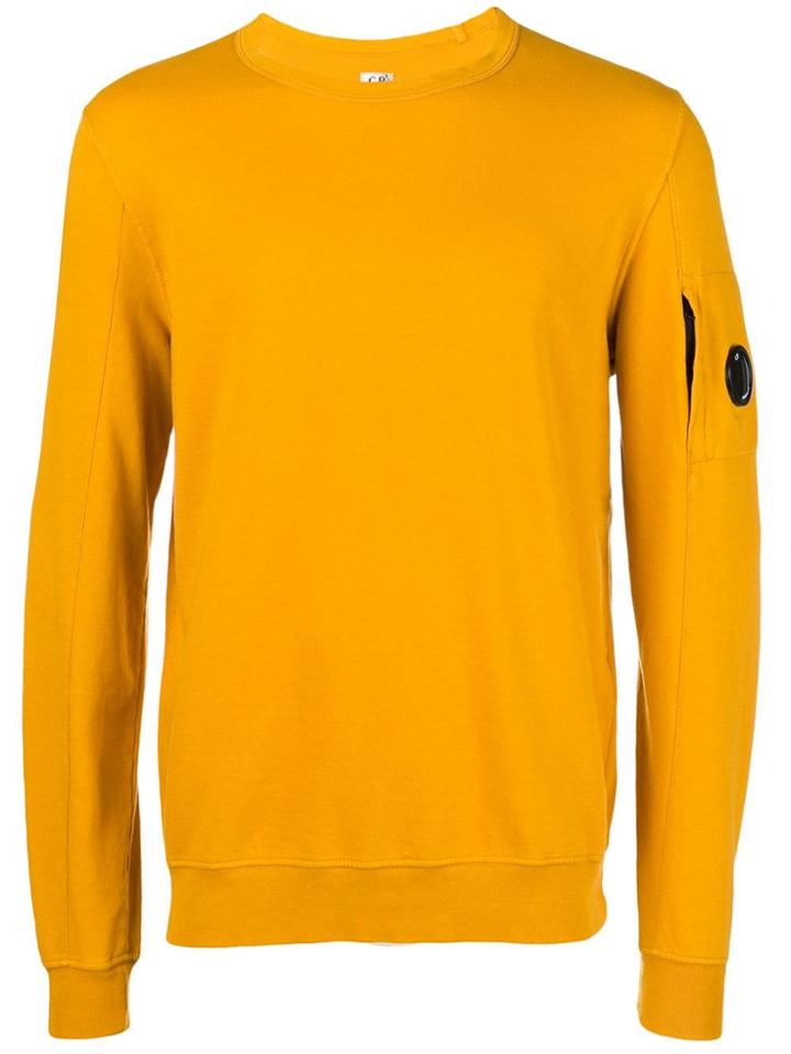 Cp Company Logo Patch Sweatshirt - Orange