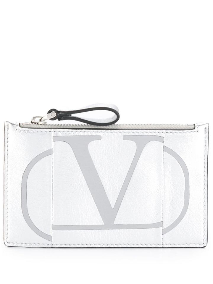 Valentino Valentino Garavani Go Logo Cardholder - Silver