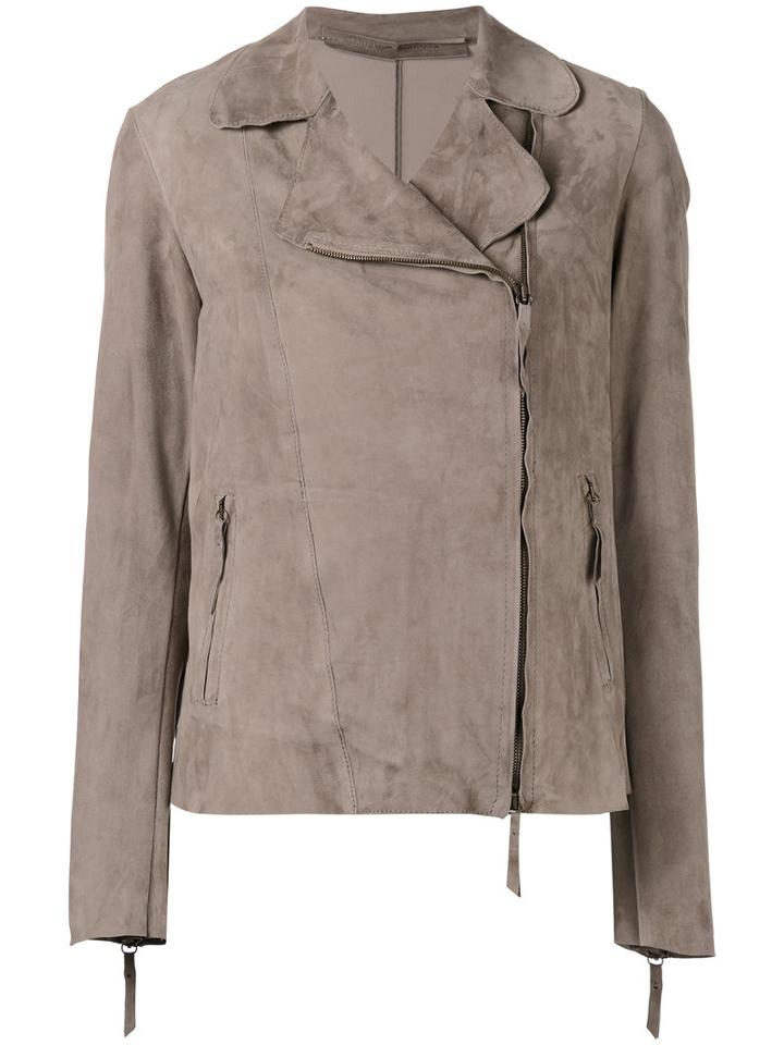 Salvatore Santoro Biker Jacket, Women's, Size: 40, Nude/neutrals, Leather
