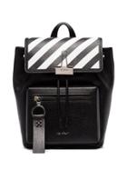 Off-white Diagonal-stripe Backpack - Black