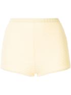 Peony High-waist Bikini Bottoms - Yellow