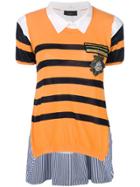 Lédition Striped Knitted Top - Yellow & Orange