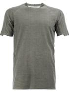 Individual Sentiments Short Panel Sleeve T-shirt, Men's, Size: 4, Grey, Cotton