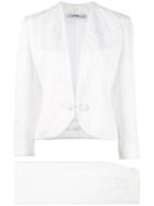 Jean Louis Scherrer Vintage Two-piece Skirt Suit - White