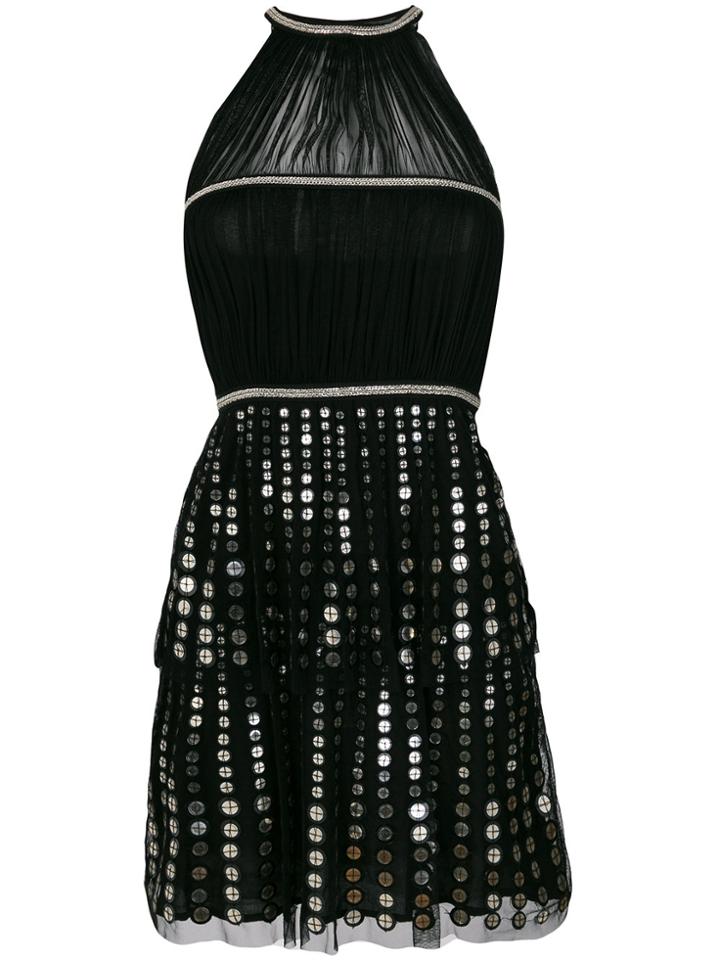 Just Cavalli Rhinestone Embellished Dress - Black