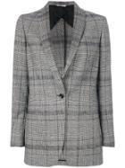 Tonello Tartan Fitted Jacket - Black