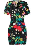 Emanuel Ungaro Pre-owned 1980's Abstract Print Dress - Black