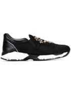 René Caovilla Embellished Slip-on Sneakers