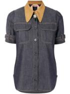 Nº21 Short Sleeve Denim Shirt - Blue