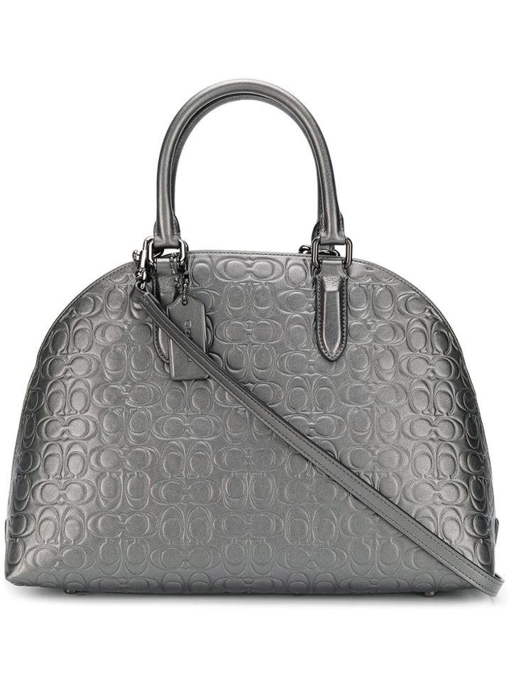 Coach Coach - Woman - Met Sig Lthr Quinn Satchel - Metallic