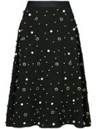 Edward Achour Paris Embellished Skirt - Black
