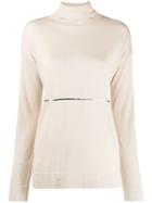 Snobby Sheep Roll-neck Fitted Sweater - Neutrals