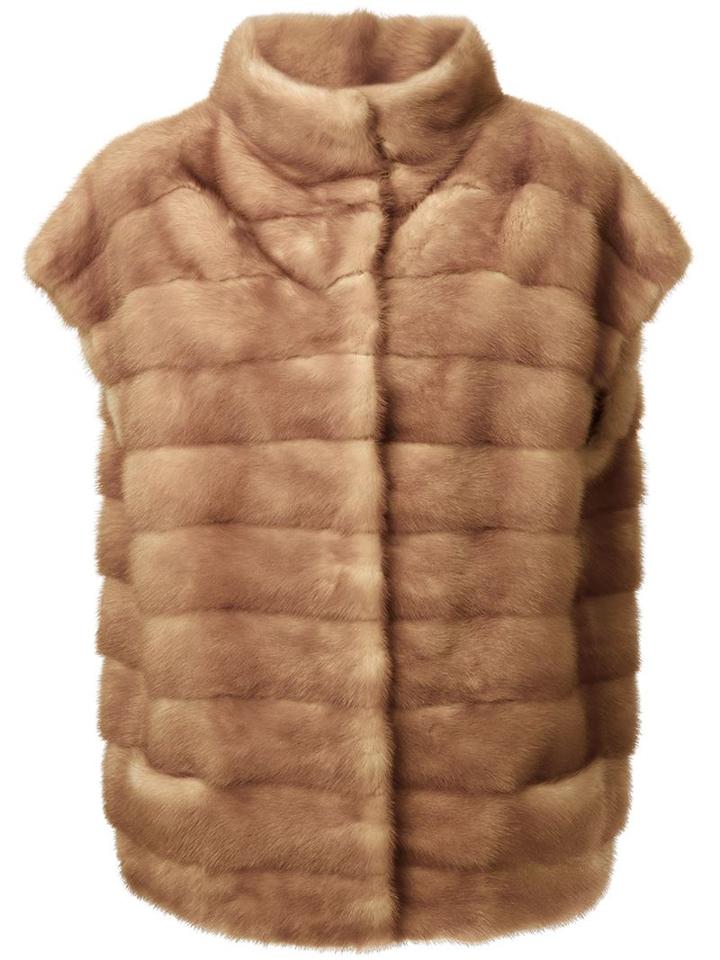 Liska 'amy' Gilet, Women's, Size: Small, Nude/neutrals, Mink Fur