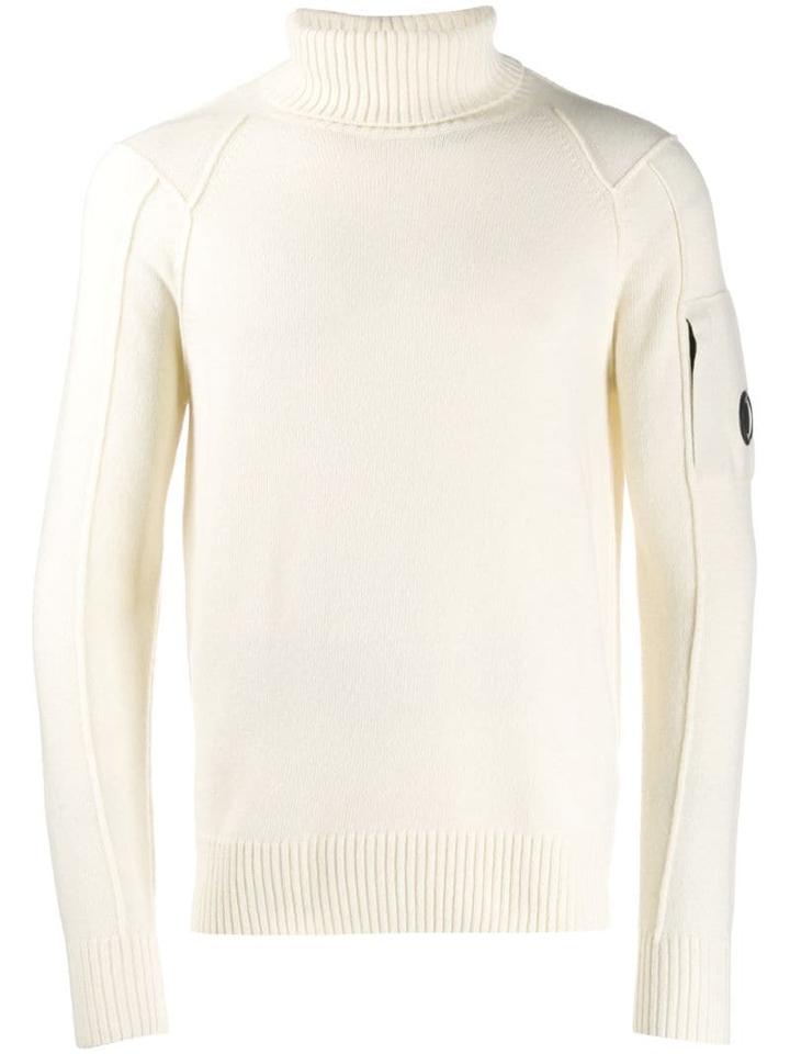 Cp Company Roll Neck Jumper - White