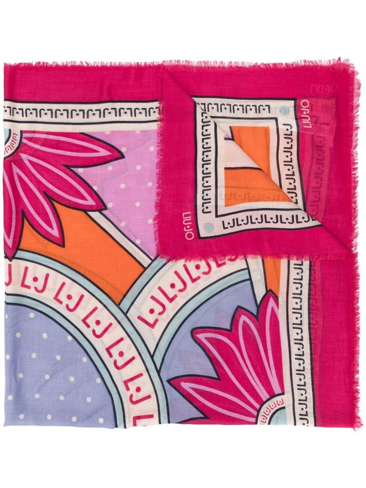 Liu Jo Floral-print Scarf - Pink