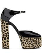 Giuseppe Zanotti Animal Print Detail Sandals - Black