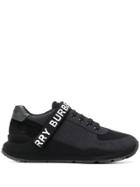 Burberry Logo Strap Sneakers - Black