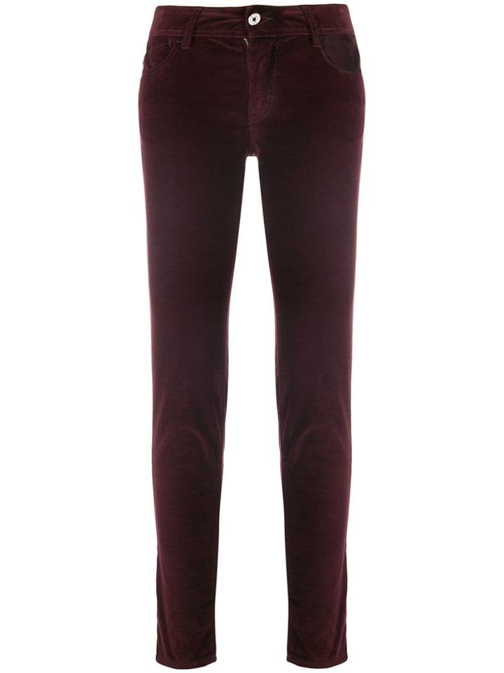 Just Cavalli Velour Skinny Jeans - Brown