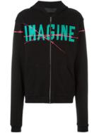 Haider Ackermann 'imagine' Print Hoodie - Black