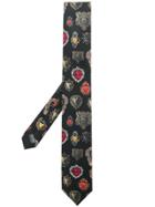 Dolce & Gabbana Playing Cards Printed Tie - Black