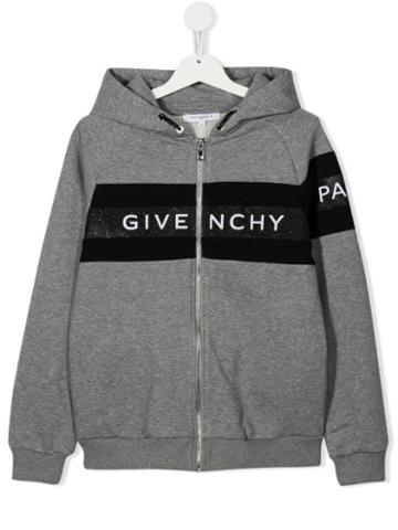 Givenchy Kids Logo Hoodie - Grey