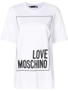 Love Moschino Logo Short Sleeve T-shirt - White