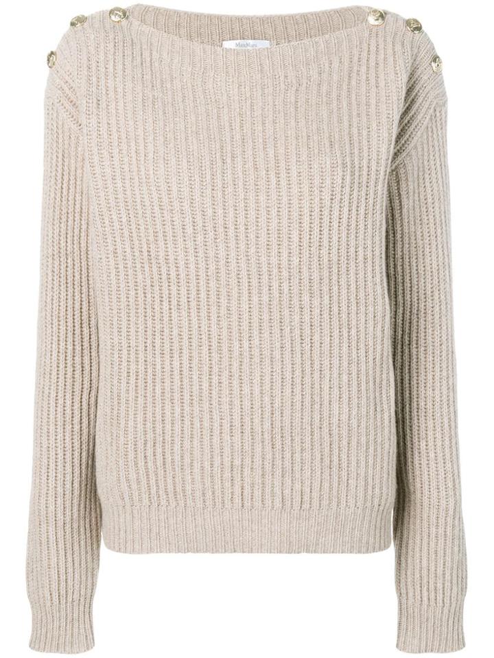Max Mara Basic Knit Jumper - Neutrals