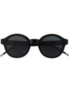 Thom Browne Eyewear Dark Round Sunglasses - Black