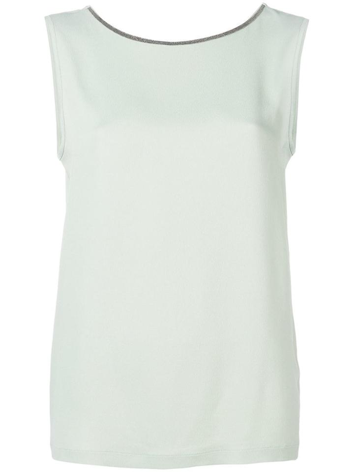 Fabiana Filippi V-back Tank Top - Green