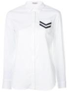 Brunello Cucinelli - Chest Patch Shirt - Women - Cotton/polyamide/spandex/elastane - M, White, Cotton/polyamide/spandex/elastane
